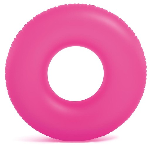 Neónový krúžok na plávanie, priemer 91 cm, INTEX ružový