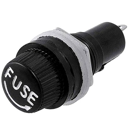 Sklenený držiak poistkovej zásuvky 5x20mm