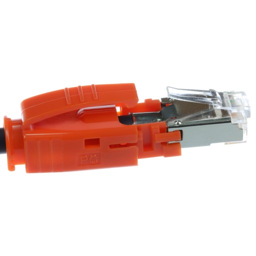 Telegartner Zástrčka s krytom RJ45 6A oranžová