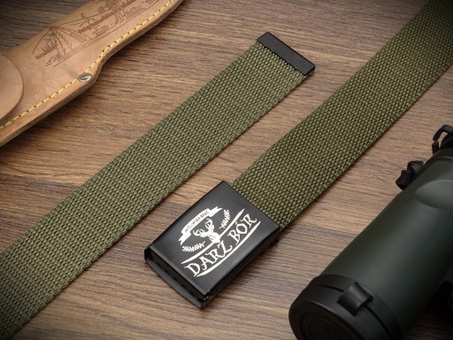Vojenský pánsky opasok Zelený darček Forester Hunter Beater