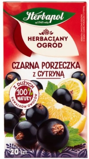 Herbapol Čaj z čiernych ríbezlí s citrónom 20 tyčiniek