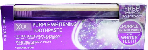 XOC Purple Whitening pasta 100ml + štetec