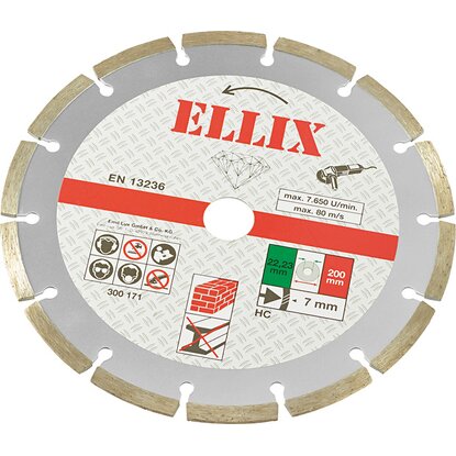 Ellix Segmentový diamantový kotúč 200 mm
