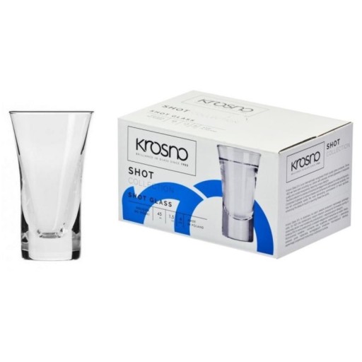 6x poháre na vodku a tequilu 45 ml SHOT KROSNO