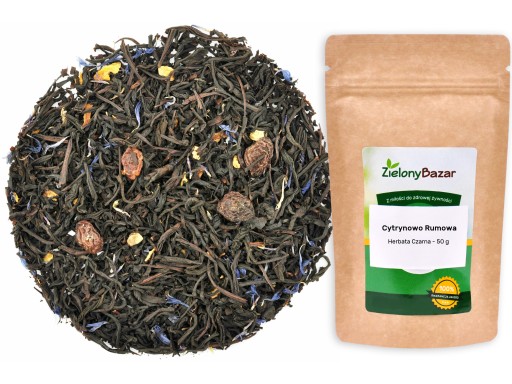 Lahodný čierny čaj CITRÓN A RUM - 50g