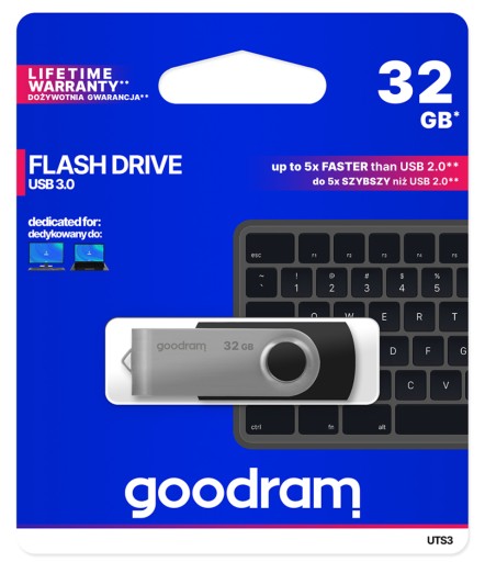 KOVOVÝ PENDRIVE GOODRAM TWISTER 32GB USB 3.0
