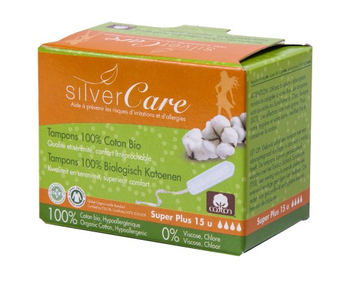Tampóny SilverCare BIO Super Plus (bez APL) 15 ks