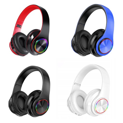 BEZDRÔTOVÉ SLÚCHADLÁ BLUETOOTH 5.0 MIKROFÓN RGB OSVETLENIE
