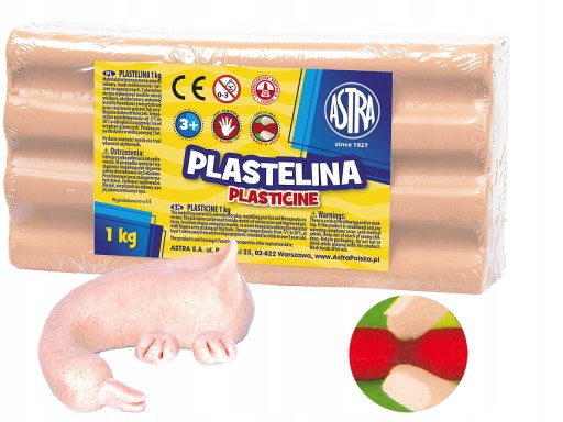 Modelovacia plastelína, veľká, 1kg, ASTRA