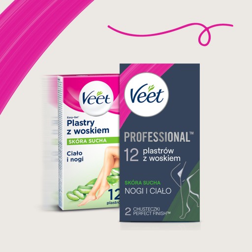 VEET Voskové pásiky na suchú pokožku, 12 pásikov