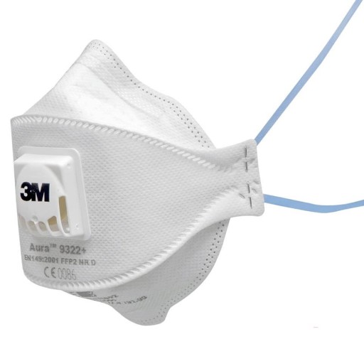 3M 9322 Protiprachová maska Aura P2 filtračná polomaska