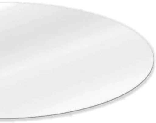 PLEXA PLEXI PLEXI 2 MM, REZANÉ NA PLOTRE, MLIEČNE 15 cm do svietidla DENKO