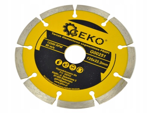 Diamantový kotúč 125mm GEKO G00251