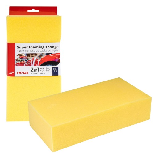 Špongia na umývanie auta, mäkká, super pena AMIO-03842
