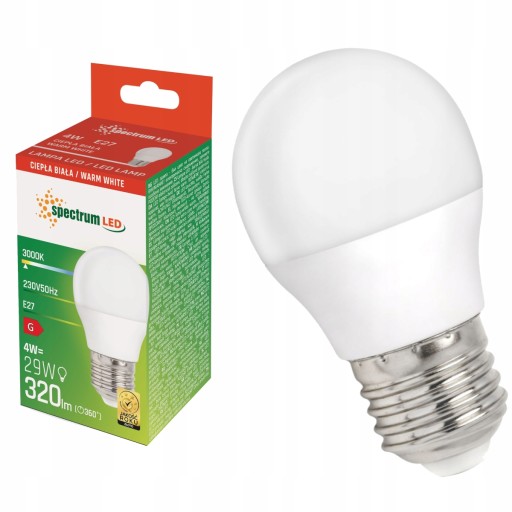 LED žiarovka E27 SMD 2835 WARM 320lm 4W GUĽ