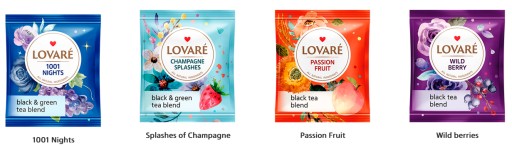 LOVARE Black Tea Set 4 príchutí 32 obálok