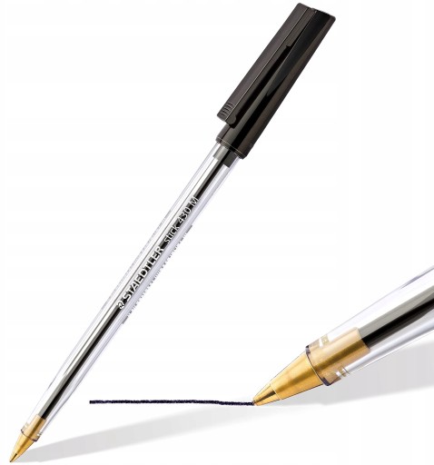 Staedtler STICK BALLPOINT s čiapkou M Black