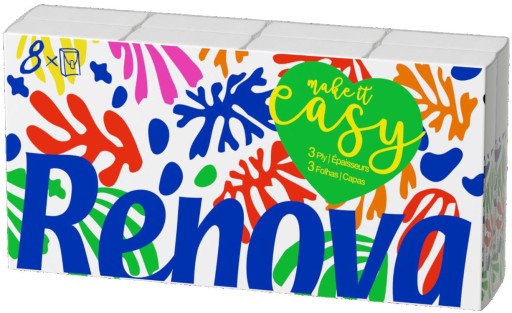 Papierové vreckovky Renova Easy 8x9