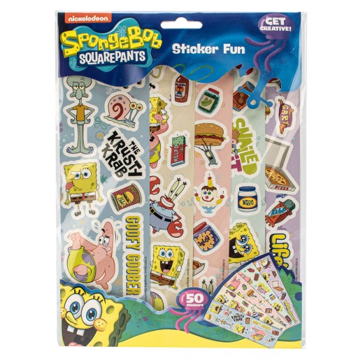 nálepky 50 ks Spongebob Squarepants