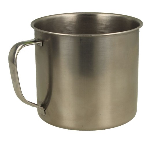 KOVOVÝ HRNČEK NA VOSK, 0,5L