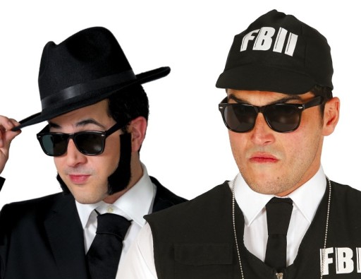 Okuliare agenta FBI od Blues Brothers Gangster