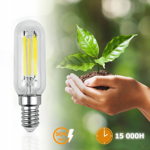 E14 T25 LED žiarovka DIAGNOSTIKA 4W = 40W 3000K Teplá DEKORATÍVNA VLÁKNA