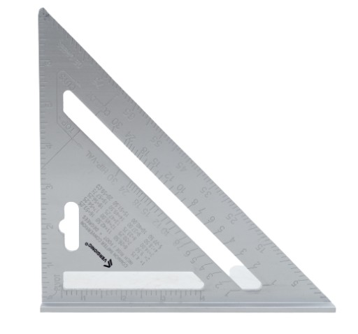 ANGLE univerzálne tesárske strešné pravítko 185mm x 260mm s pätkou