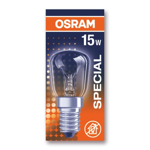 ŠPECIÁLNA žiarovka E14 15W T26 do CHLADNIČKY OSRAM