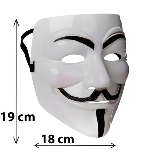 ANONYMNÁ STOP ACTA HALLOWEEN V FOR VENDETTA MASKA