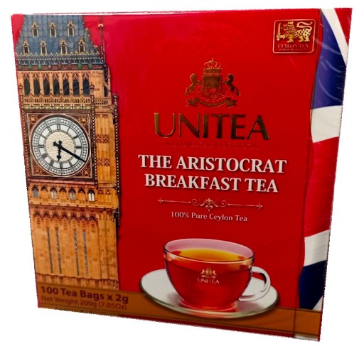 UNITEA The Aristocrat Breakfast Tea čierny cejlónsky čaj 100x2g