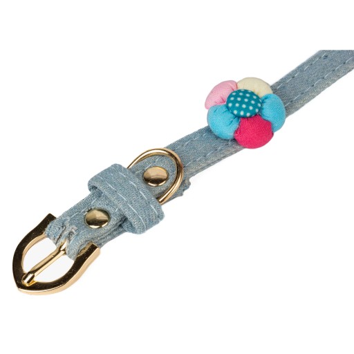 Obojok pre malého psíka S KVETY rifle 27-32cm S