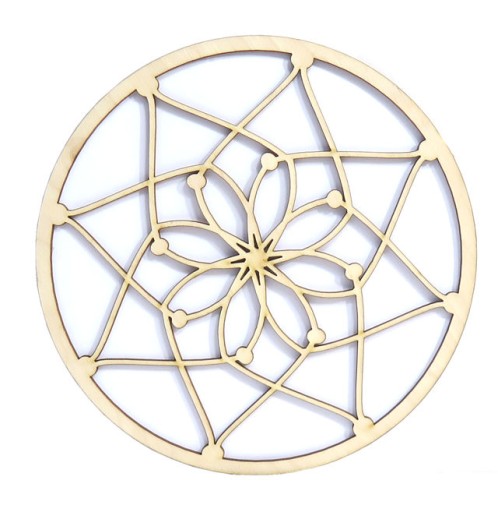 ZÁKLADNA DREAMCATCHER, OPENWORK MACRAME RING MA61