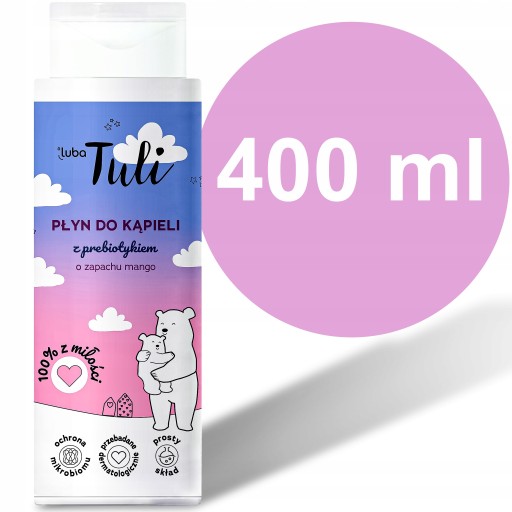 Tuli prebiotická kúpeľová kvapalina pre deti 400ml s vôňou manga
