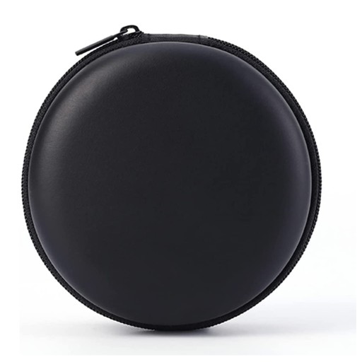 ČIERNE POUZDRO NA SLÚCHADLÁ PEVNÝ KRYT NA Zips 8 cm TVRDÉ POUZDRO AK223G