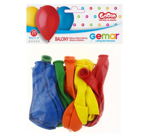 Pastelové viacfarebné narodeninové balóny 20 ks.