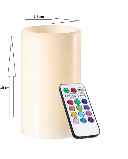 Dekoratívna sviečka, RGB LED sviečka na diaľkové ovládanie, DEKORATÍVNA VLOŽKA