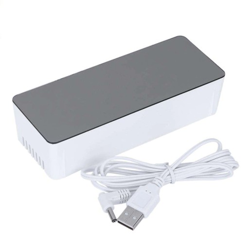 BUDÍK ELEKTRONICKÉ HODINY TEPLOMER ZRKADLO LED