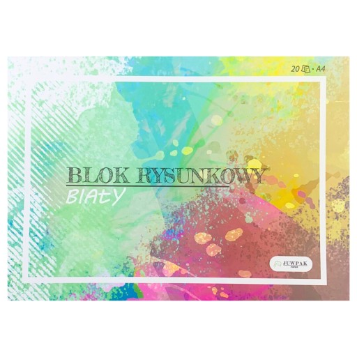 BLOK NA KRESLENIE, BIELY PAPIER A4, 20 LISTOV