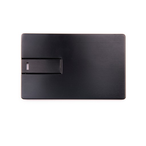 Kovová karta Pendrive 2 GB čierna + gravírovanie