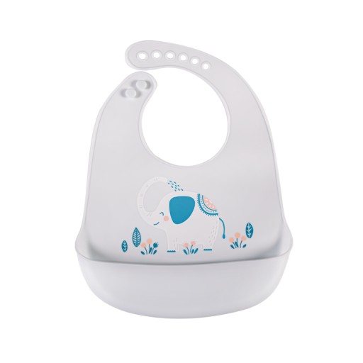 SILIKÓNOVÝ PODPRATNÍK s vreckom SIVÁ so SLONOM 24-32 cm