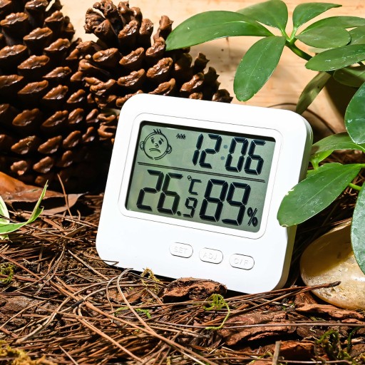 TEPLOMER ELEKTRONICKÝ vlhkomer SONDA HODINY SENZORA METEOSTANICE