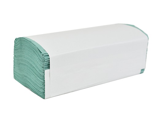 ZZ skladaná papierová utierka DGA Optima, zelený zberový papier, 200 listov