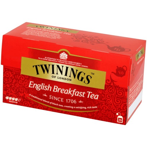 TWININGS English Raňajkový čaj 25 vrecúšok
