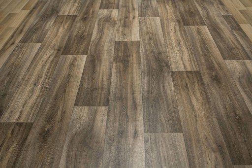 šírka 4 m FLEXIBILNÝ KOBEREC PVC DOSKY TMAVÝ VZOR DOSKY PANEL.