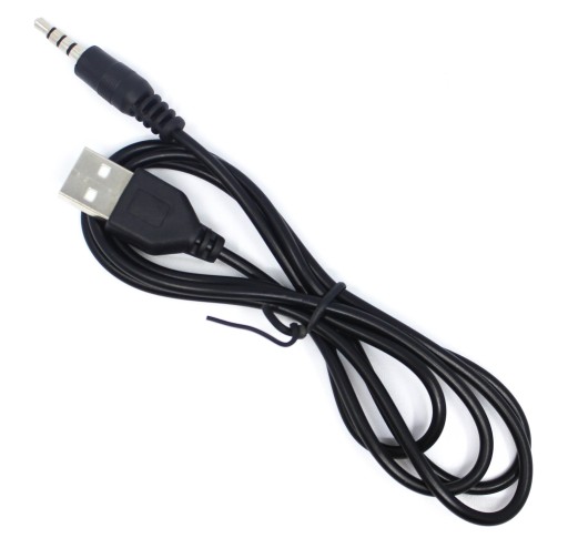ADAPTÉR NABÍJACÍ KÁBEL MINI KONEKTOR 3,5 AUX TO USB A 100 cm