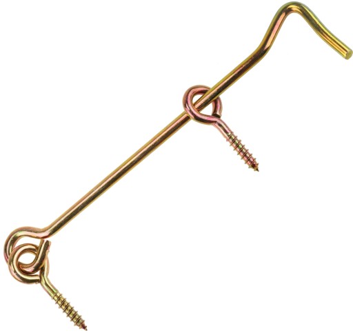 HÁČKOVÝ SKRUTKA DVERÍ HÁKOVÝ ZAVER 250 MM