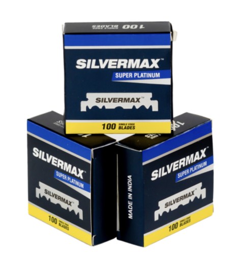 Silvermax SUPER PLATINUM polovice žiletiek Čepele 100 ks.