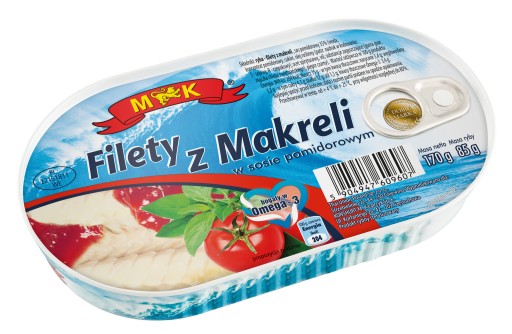 Filety z makrely v paradajkovej omáčke 170g MK