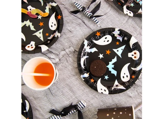 Halloweenske papierové taniere 18cm 6ks