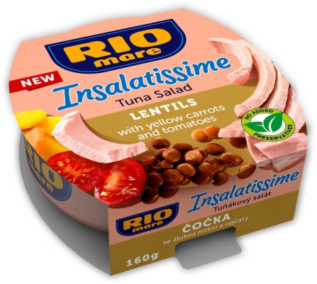PD Insalatissime šošovicový šalát. a tuniak.160g
